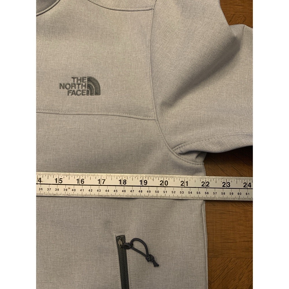 The North Face Windwall Jacket Soft Shell Fleece Lined Men's M Gray Windbreaker - Picture 13 of 16